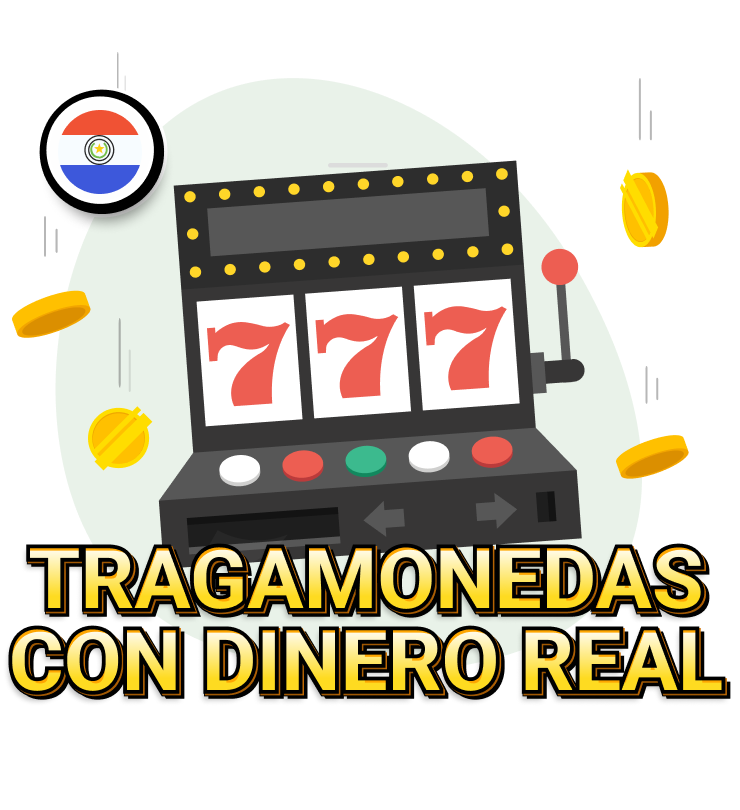 Máquina tragamonedas con dinero real - Paraguay