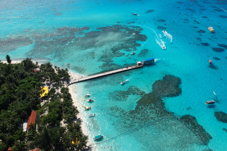 Managaha Island Beach and Pier in Saipan