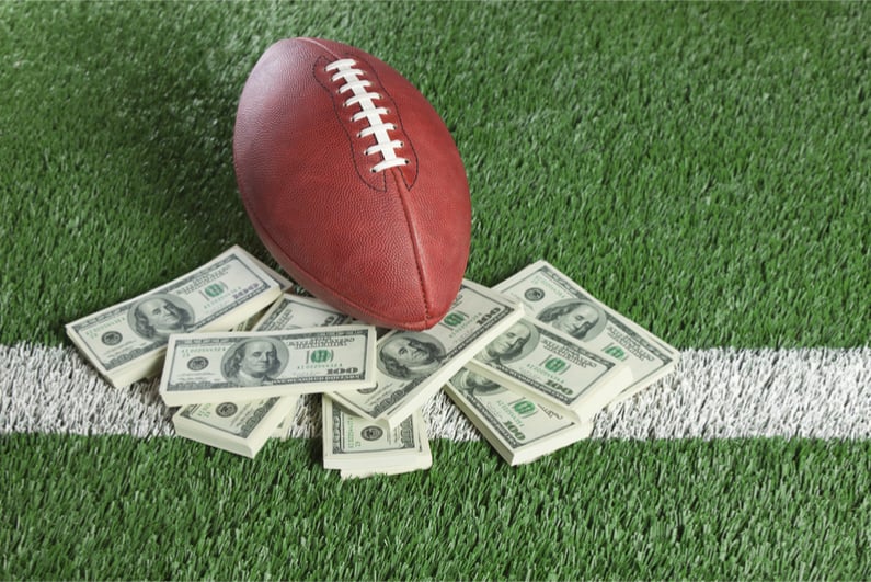 American football and dollars