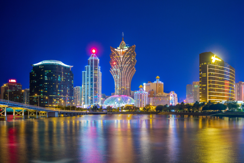 Macau skyline at night