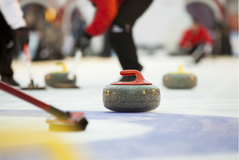 Players curling