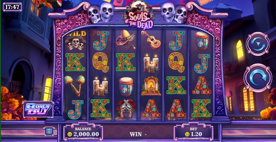 Souls of the Dead slot reels by Rival Gaming